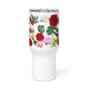 Travel mug with a handle